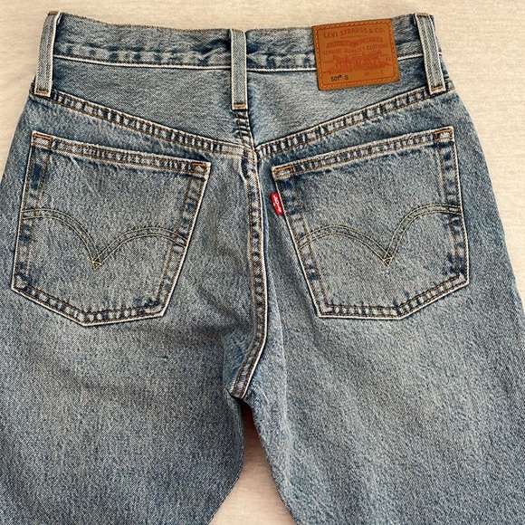 NWOT Levi 501 S Skinny, Can’t Touch This, Distressed, Denim jeans, size 25 - Picture 10 of 13